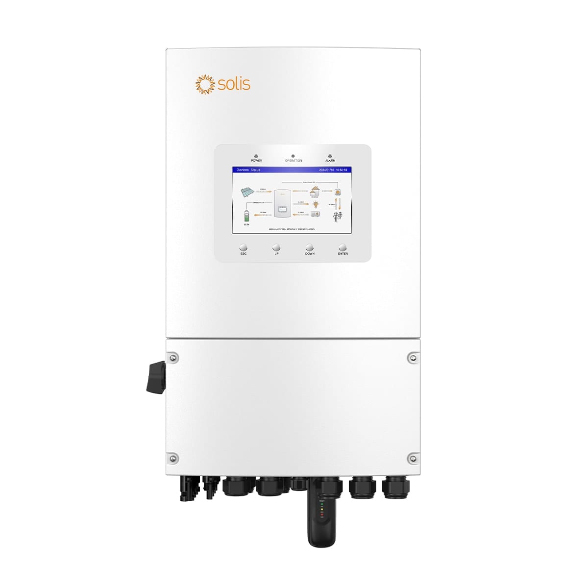 Solis Hybrid Solar Inverter S6-EH1P3K-L-PLUS 3kW 230V Single Phase Solution For Residential Solar Power System Compatible 40-60V Lithium/Lead-Acid Battery